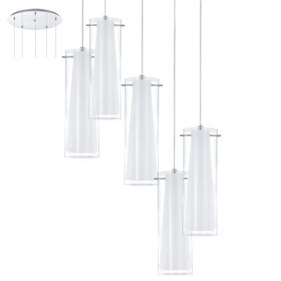 Eglo HanglampPinto 5-lichts nikkel mat - 93003