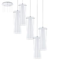 Eglo HanglampPinto 5-lichts nikkel mat - 93003 - thumbnail