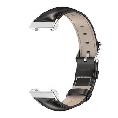Echt leren bandje - Zwart - Xiaomi Smart band 7 Pro Echt leren bandje - Zwart - Xiaomi Smart band 7 Pro
