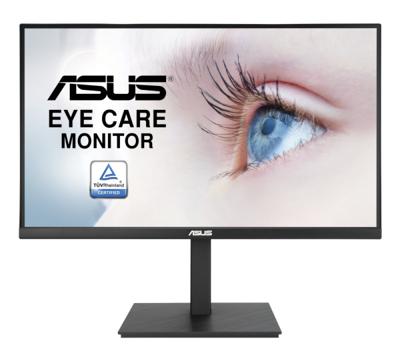 ASUS Eye Care VA27AQSB | 27 Zoll WQHD Monitor | Rahmenlos, ergonomisch, Flicker-Free, Blaulichtfilter, Adaptive-Sync | 75 Hz, 16:9 IPS Panel, 2560x1440 | DisplayPort, HDMI, USB Hub