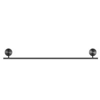 Handdoekrek Geesa Opal 60 cm Zwart Metaal Geborsteld Geesa - thumbnail