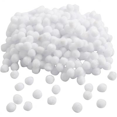Creativ Company Pom-poms, d 10 mm, wit, 450 stuk/ 1 doos
