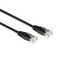 ACT Zwart 15,0 meter U/UTP CAT6 patchkabel met RJ45 connectoren - thumbnail