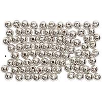 Creativ Company Waskralen, d 4 mm, gatgrootte 0,7 mm, zilver, 150 stuk/ 1 doos - thumbnail