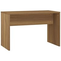 Kaptafelset met LED-verlichting bewerkt hout bruin eikenkleur - thumbnail