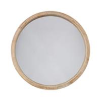 Wandspiegel Atmosphera Cirkelvormig Natuurlijk (Ø 50 cm) - thumbnail
