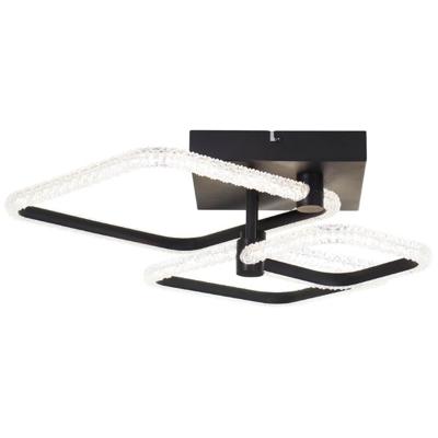 Brilliant Vierkante plafondlampAydin zwart - G80745/76