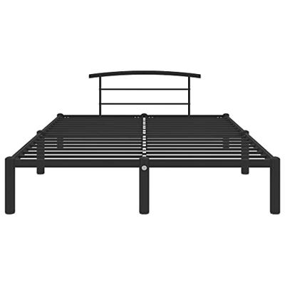 Bedframe metaal zwart 140x200 cm