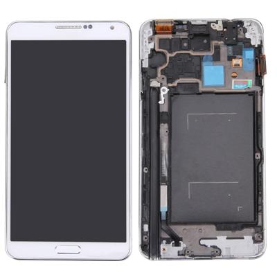 Originele LCD Display + Touch Panel met Frame voor Galaxy Note III / N900(White)