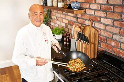 Ken Hom wokpanset 31 cm staal zwart/zilver 4 delig Ken Hom wokpanset 31 cm staal zwart/zilver 4 delig