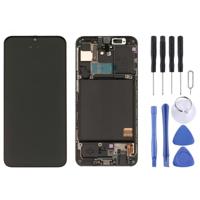 LCD-scherm en digitizer volledige montage met frame voor Galaxy A40 SM-A405F (zwart) - thumbnail