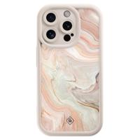 iPhone 15 Pro beige case - Marmer waves - thumbnail