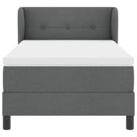 Boxspringbed met matras met matras Donkergrijs 90 x 190 cm Stof - thumbnail