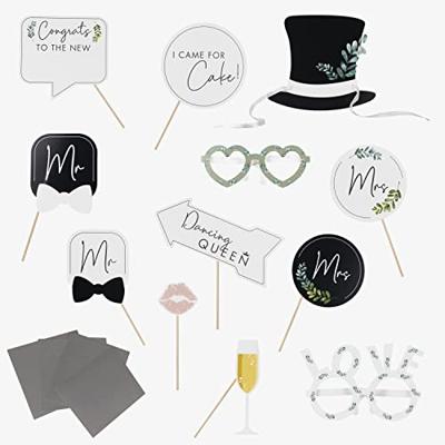 Ginger Ray fotobooth props bruiloft 12 stuks | 10 stuks Ginger Ray fotobooth props bruiloft 12 stuks | 10 stuks