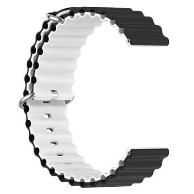 Ocean Style bandje - Zwart / wit - Garmin Vivoactive 6 / Vivoactive 5 / Vivoactive 3 Ocean Style bandje - Zwart / wit - Garmin Vivoactive 6 / Vivoactive 5 / Vivoactive 3