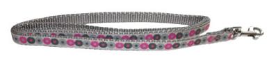 Little Rascals puppy halsband met lijn roze