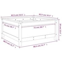 Plantenbak 82,5x82,5x39 cm massief douglashout - thumbnail