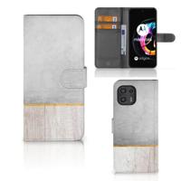 Motorola Edge 20 Lite | Book Style Case | Wood Concrete - thumbnail