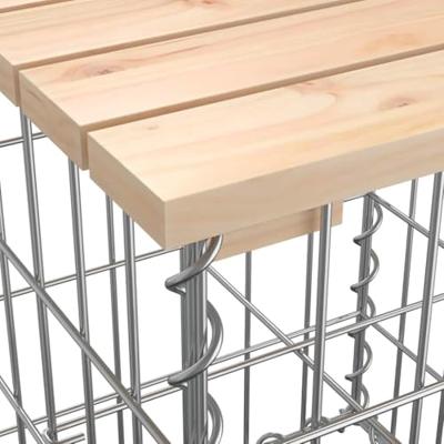 Tuinbank Schanskorfontwerp 103x44x42 cm massief grenenhout