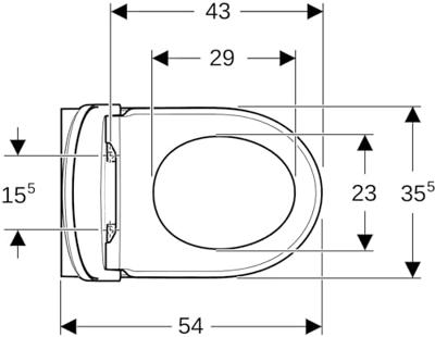 Geberit 300 basic Wandclosetset - 54x35.5cm - diepspoel - rimless - TurboFlush - softclose en quickrelease zitting - glans wit 503.112.00.1