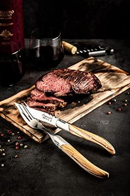 Laguiole Style de Vie Steakmessen Luxury Line Olijfhout - 6 stuks