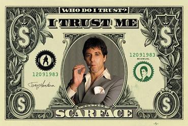 Poster Scarface - Dollar 91,5x61cm Poster Scarface - Dollar 91,5x61cm