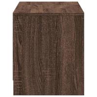Tv-meubel met LED 97x34x40 cm bewerkt hout bruin eikenkleurig - thumbnail