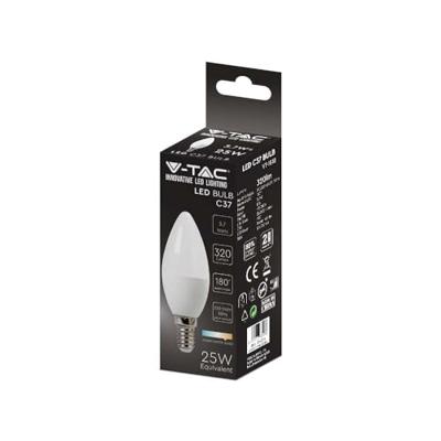 E14 LED Lamp - 3,7 Watt 320 Lumen - 3000K Warm wit - Vervangt 25 Watt - E14 fitting - Kaarslamp - Kleine fitting