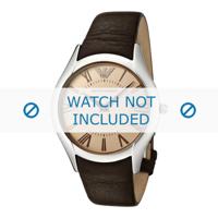 Horlogeband Armani AR2041 Leder Bruin 22mm - thumbnail