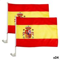 Car flag holder Colorbaby 45 x 30 cm Spanje 2 Onderdelen 24 Stuks - thumbnail