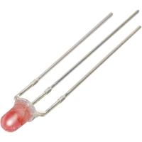 TRU COMPONENTS YBR-30FRW00-C Bedrade LED Rood, Wit Rond 3 mm 1000 mcd, 5040 mcd 34 °, 43 ° 20 mA, 20 mA 2 V, 3.3 V - thumbnail