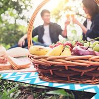 Picknickdeken met handvat - warmte-isolerend & waterdicht - thumbnail