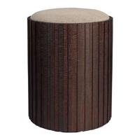 Dutchbone Poef 'Bay High' Met opbergruimte, Teakhout - thumbnail