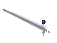 SecuBar schuifpui- en schuifraambeveiliging Basic - Silverline RAL9006 - 143 cm - 2010.380.03 - thumbnail