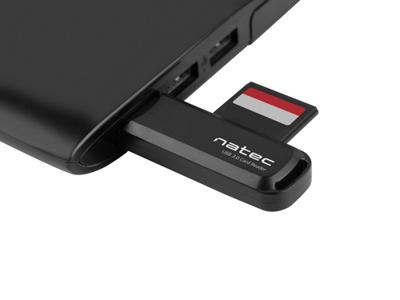 NATEC Scarab 2 geheugenkaartlezer Zwart USB 3.0 Type-A