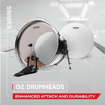 Evans BD22G2CW G2 Coated White 22 inch bassdrumvel - thumbnail