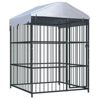 Hondenkennel voor buiten met dak 150x150x200 cm - thumbnail