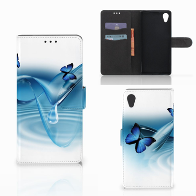 Sony Xperia XA1 Plus Telefoonhoesje met Pasjes Vlinders Sony Xperia XA1 Plus Telefoonhoesje met Pasjes Vlinders