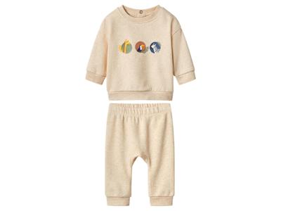 lupilu Baby kledingset 2-delig (Beige, 62/68)