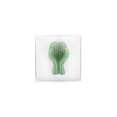 Edelstenen Sculptuur Handen Aventurijn Groen