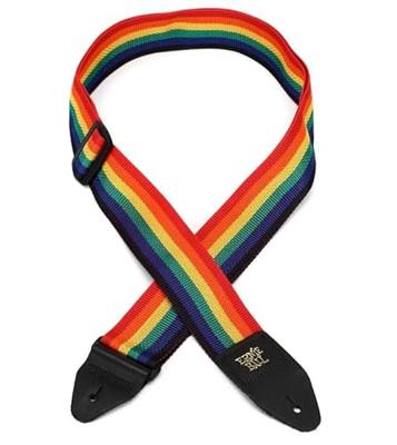 Ernie Ball 4044 Polypro gitaarband regenboog