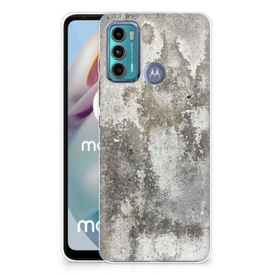 Motorola Moto G60 | TPU | Siliconen hoesje | Beton Print
