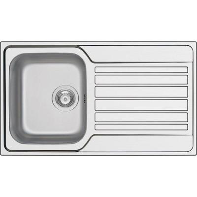 Spoelbak Uitstortgootsteen Van Marcke Charon 1B 86x50 cm RVS Go by Van Marcke