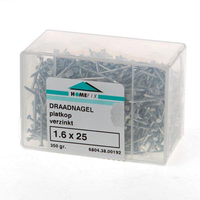 Homefix Draadnagel Vz Pk 1.6X25 | 200 gram - 6702.40.10050