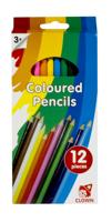 Clown Lange Kleurpotloden 12 stuks - thumbnail