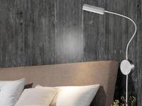 Fischer & Honsel Bed leeslampRaik met wand bevestiging - 30603 - thumbnail