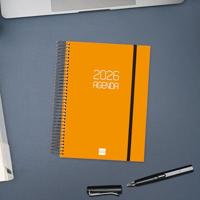 Agenda Finocam OPAQUE Oranje A5 15,5 x 21,2 cm 2026 - thumbnail