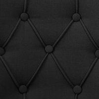 Eetkamerstoelen 2 st stof zwart - thumbnail