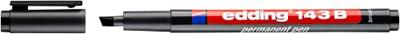 Viltstift edding 143 schuin 1-3mm zwart