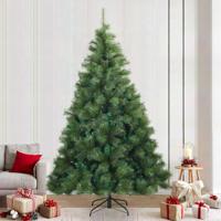 Kunstmatige Inklapbare Kerstboom Groen 240 cm PVC, staal - thumbnail